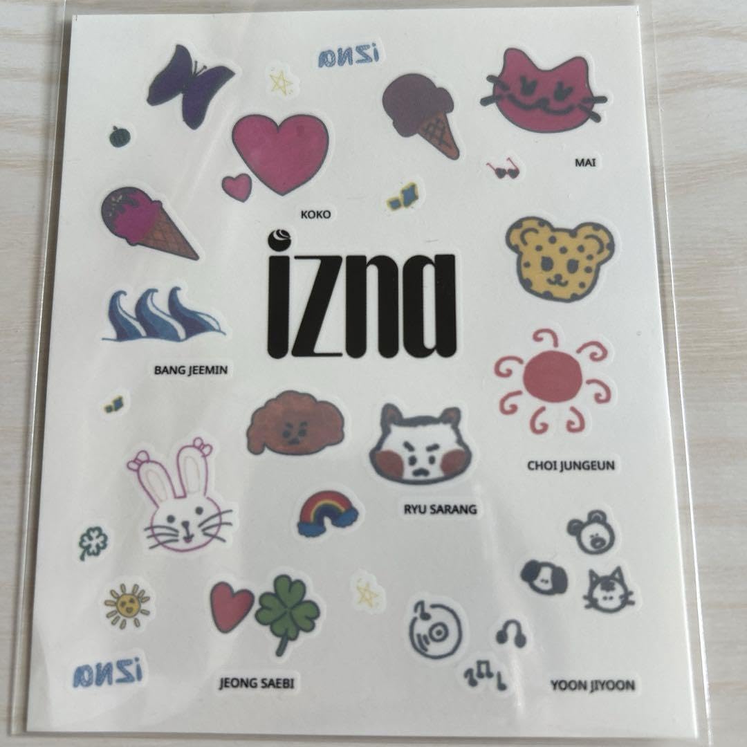 Amazon.co.jp: izna KCON LA イズナ ナスリ 手書きシール 携帯